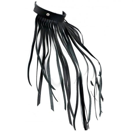 Leather Fringe Necklace Collar - Save 30% - Fast Shipping - Sale United Kingdom Stoke-on-trent
