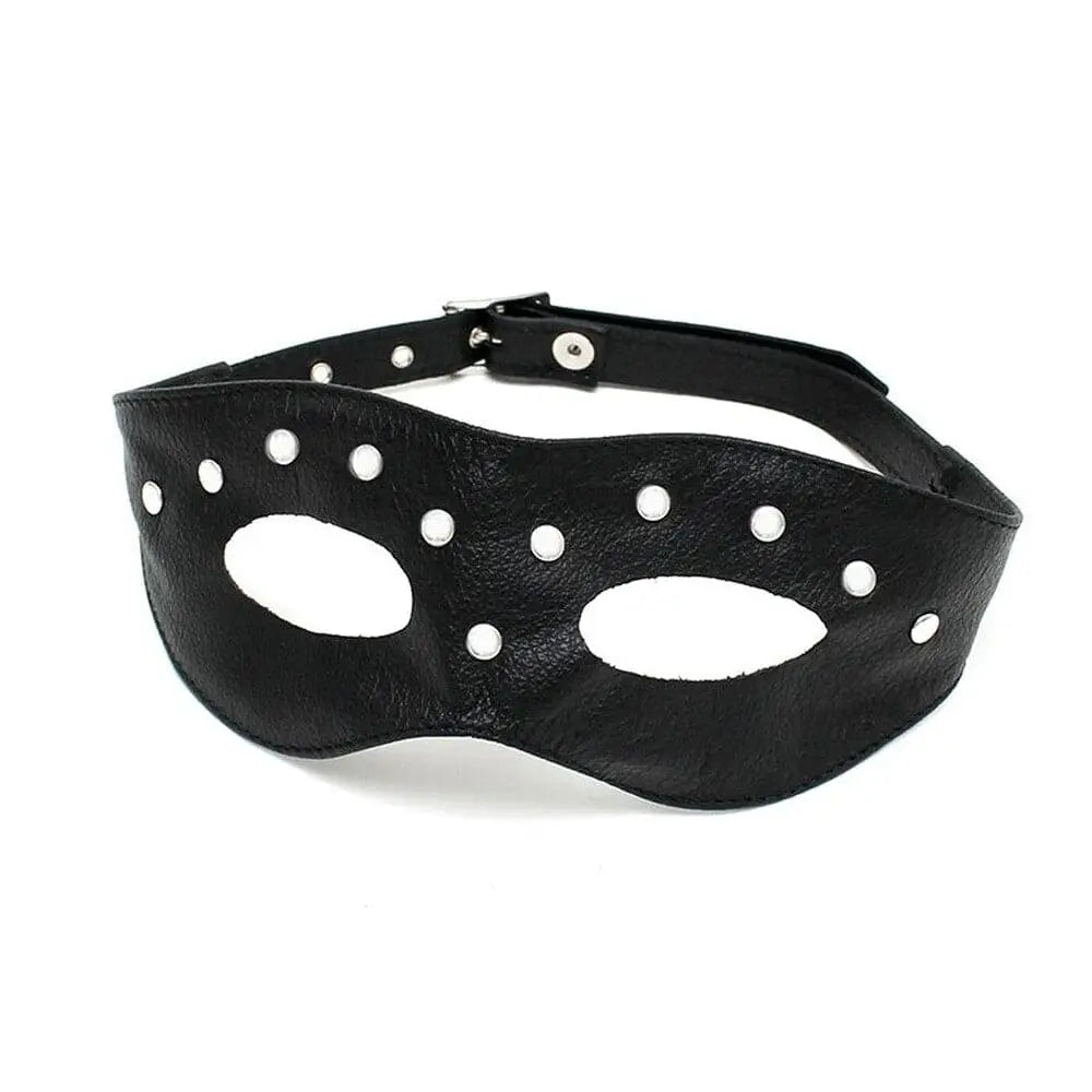 Leather Open Eye Mask with Rivets - Save 30% - with - Fast Shipping - Sale United Kingdom Stoke-on-trent