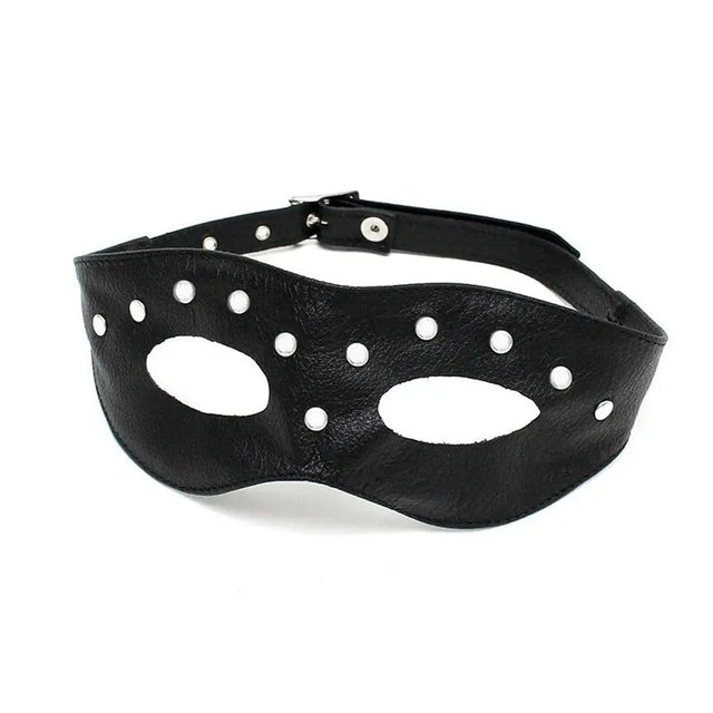 Leather Open Eye Mask with Rivets - Save 30% - with - Fast Shipping - Sale United Kingdom Stoke-on-trent
