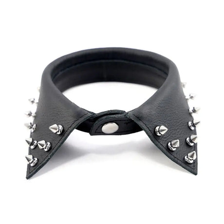 Leather Shirt Collar with Pointed Studs - Save 25% - with - Fast Shipping - Sale United Kingdom Stoke-on-trent