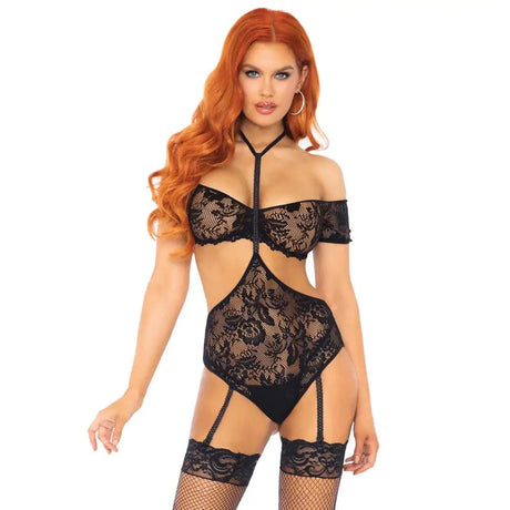 Leg Avenue 2 Piece Lace Bandeau and Teddy Set - Fast Shipping - Sale United Kingdom Stoke-on-trent