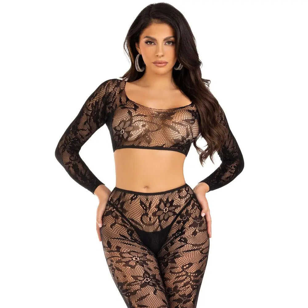 Leg Avenue Crop Top and Footless Tights Uk 6 to 12 - Save 25% - Uk - Fast Shipping - Sale United Kingdom Stoke-on-trent