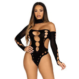 Leg Avenue Cut out Bodysuit with Thong Back - Save 25% - out - Fast Shipping - Sale United Kingdom Stoke-on-trent