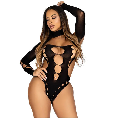 Leg Avenue Cut out Bodysuit with Thong Back - Save 25% - out - Fast Shipping - Sale United Kingdom Stoke-on-trent