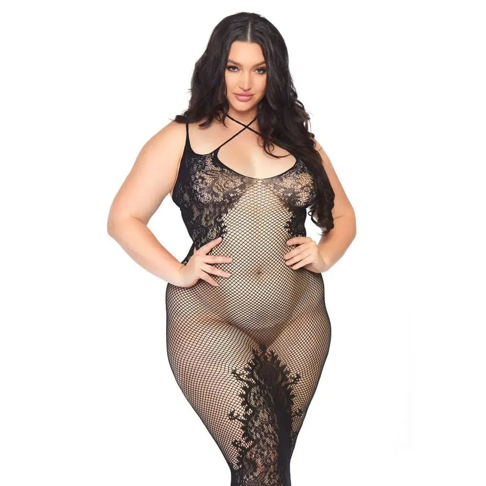Leg Avenue Dual Strap Halter Dress Plus Size Uk 18 to 22 - Save 30% - Uk - Fast - Sale United Kingdom Stoke-on-trent