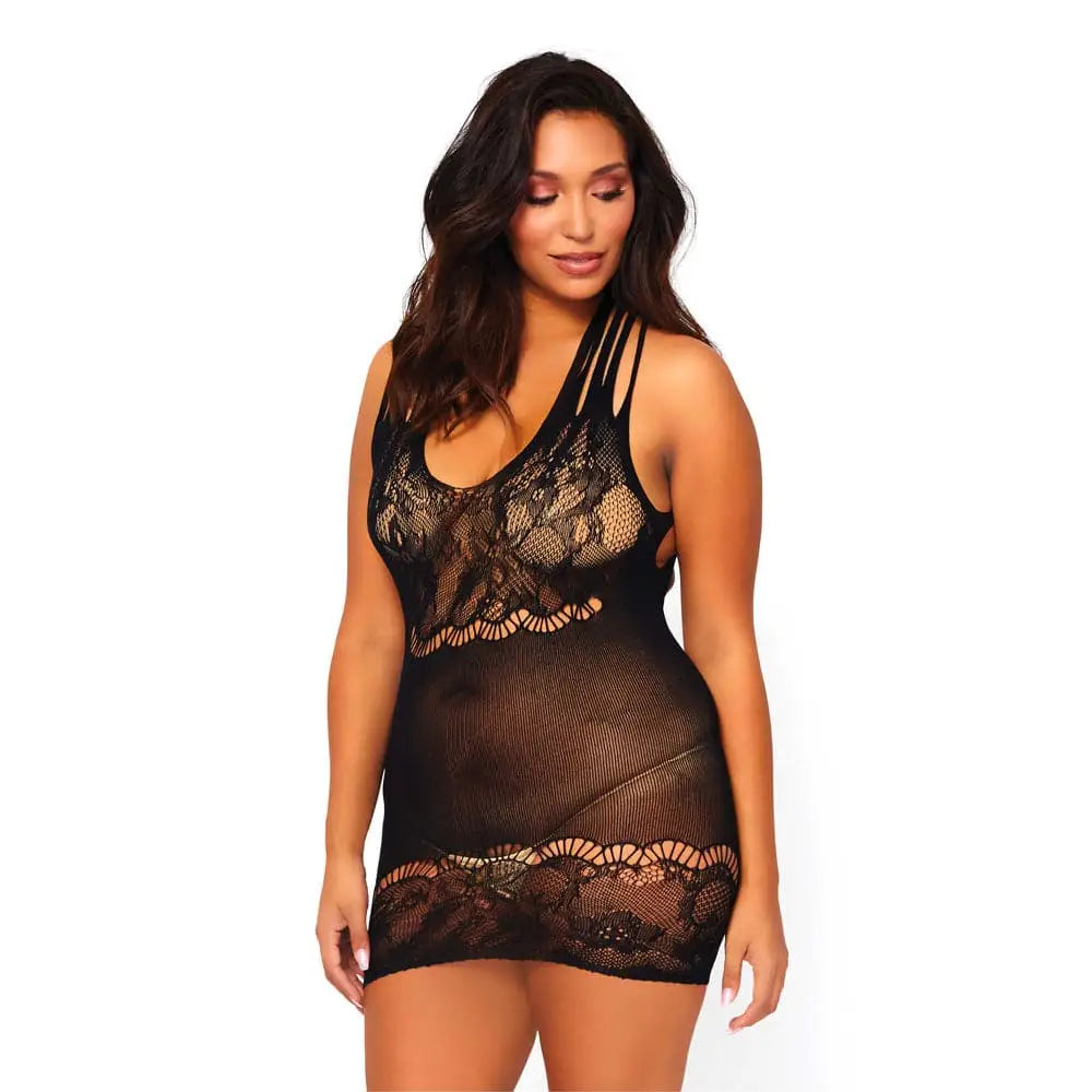Leg Avenue Floral Lace Opaque Mini Dress Uk 16 to 18 - Save 30% - Uk - Fast Shipping - Sale United Kingdom Stoke-on-trent