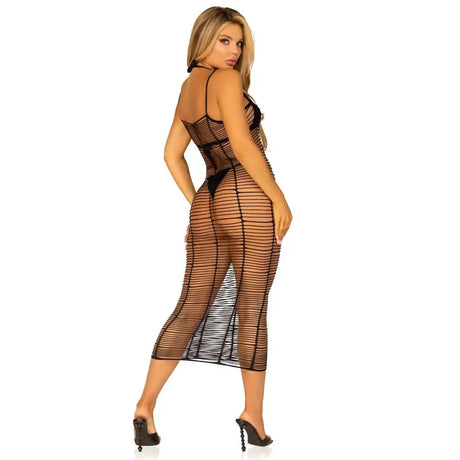 Leg Avenue Horizontal Net Maxi Dress Uk 6 to 12 - Save 30% - Uk - Fast Shipping - Sale United Kingdom Stoke-on-trent
