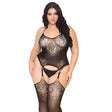 Leg Avenue Lace Suspender Bodystocking Plus Size - Save 25% - Fast Shipping - Sale United Kingdom Stoke-on-trent