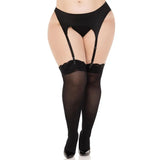 Leg Avenue Lace Top Opaque Thigh Highs Uk 14 to 18 - Save 25% - Uk - Fast Shipping - Sale United Kingdom Stoke-on-trent