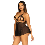Leg Avenue Open Cup Babydoll and Panty - and - Fast Shipping - Sale United Kingdom Stoke-on-trent