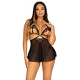 Leg Avenue Open Cup Babydoll and Panty - and - Fast Shipping - Sale United Kingdom Stoke-on-trent