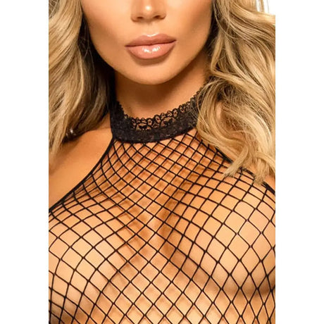 Leg Avenue Racer Neck Bodystocking Black Uk 6 to 12 - Save 20% - Uk - Fast - Sale United Kingdom Stoke-on-trent