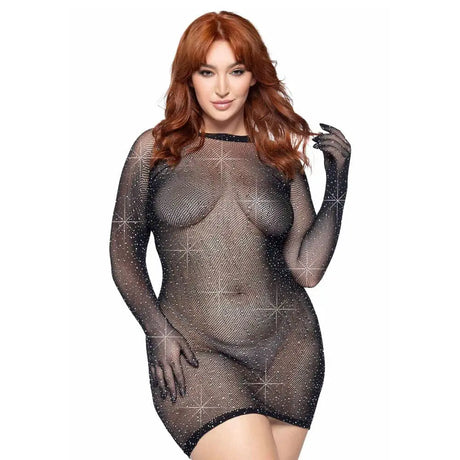 Leg Avenue Rhinestone Gloved Dress Uk 14 to 18 - Save 25% - Uk - Fast Shipping - Sale United Kingdom Stoke-on-trent