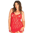 Leg Avenue Rose Lace Flair Chemise Red Uk 14 to 18 - Save 30% - Uk - Fast Shipping - Sale United Kingdom Stoke-on-trent