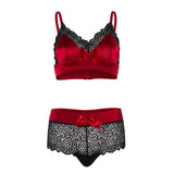 Leg Avenue Satin Spandex Bralette String - Fast Shipping - Sale United Kingdom Stoke-on-trent
