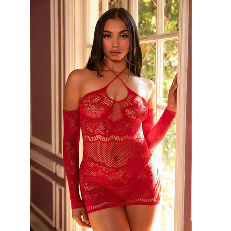 Leg Avenue Seamless off the Shoulder Mini Dress Red - Save 15% - Sale United Kingdom Stoke-on-trent