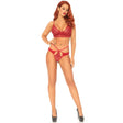 Leg Avenue Sweetheart Lace Bralette Set Red - Fast Shipping - Sale United Kingdom Stoke-on-trent