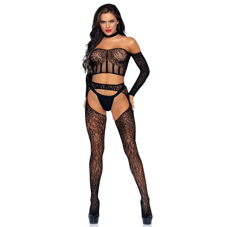 Leg Avenue Top and Suspender Set Uk 8 to 14 - Save 30% - Uk - Fast Shipping - Sale United Kingdom Stoke-on-trent