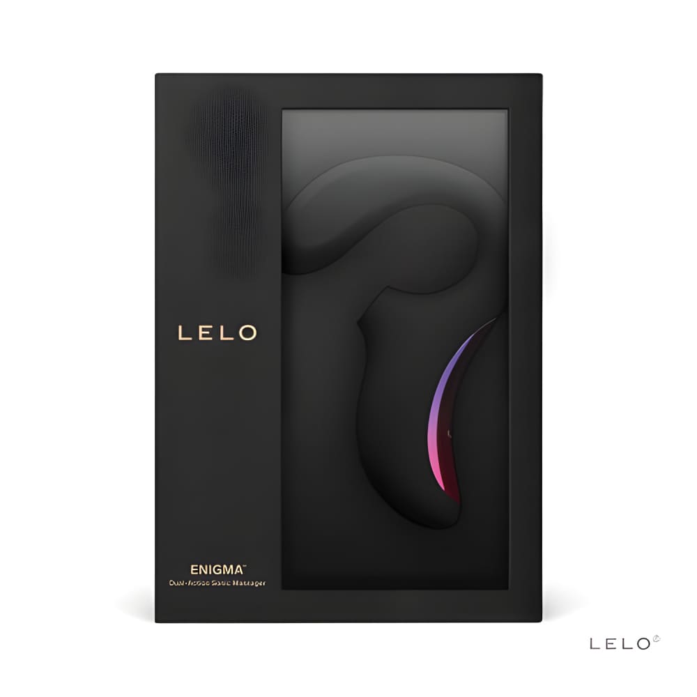 Lelo Enigma Dual Stimulation Sonic Massager Black - Suction Vibrators - Save 20% - Vibrator