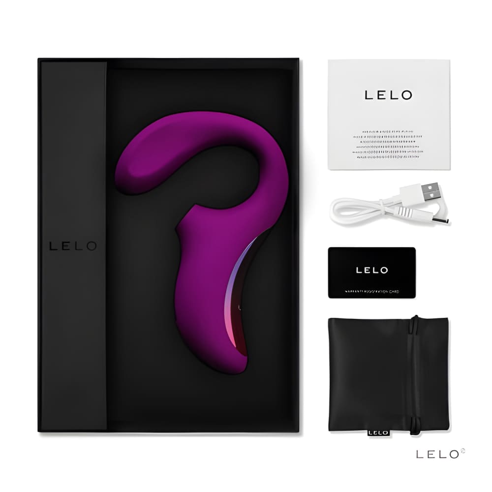 Lelo Enigma Dual Stimulation Sonic Massager Deep Rose - Suction Vibrators - Save 20% - Vibrator