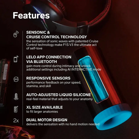 Lelo F1s V3 Ai Interactive Male Masturbator Blue Lelo F1s Ai Fast Shipping Masturbators United Kingdom Stoke on Trent