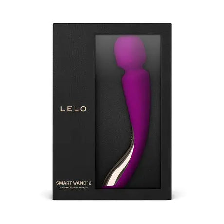 Lelo Smart Wand 2 Medium Deep Rose - Save 10% - Lelo - Fast Shipping - Vibrator United Kingdom Stoke-on-trent