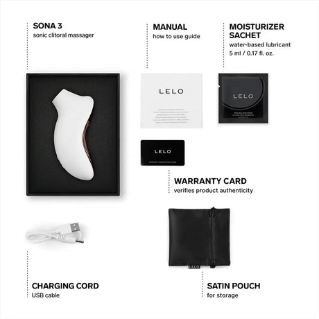 Lelo Sona 3 Clitoral Massager Cream - Save 5% - Vibrator United Kingdom Stoke-on-trent