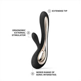 Lelo Soraya 2 Dual Rabbit Vibrator Black - Save 30%