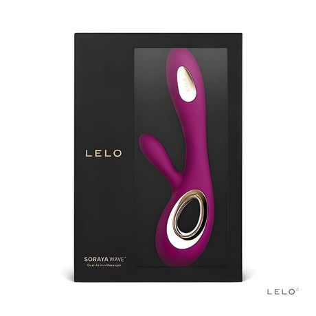 Lelo Soraya Wave Dual Action Vibrator Deep Rose - Rabbit Vibrators - Save 20%