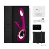 Lelo Soraya Wave Dual Action Vibrator Deep Rose - Rabbit Vibrators - Save 20%