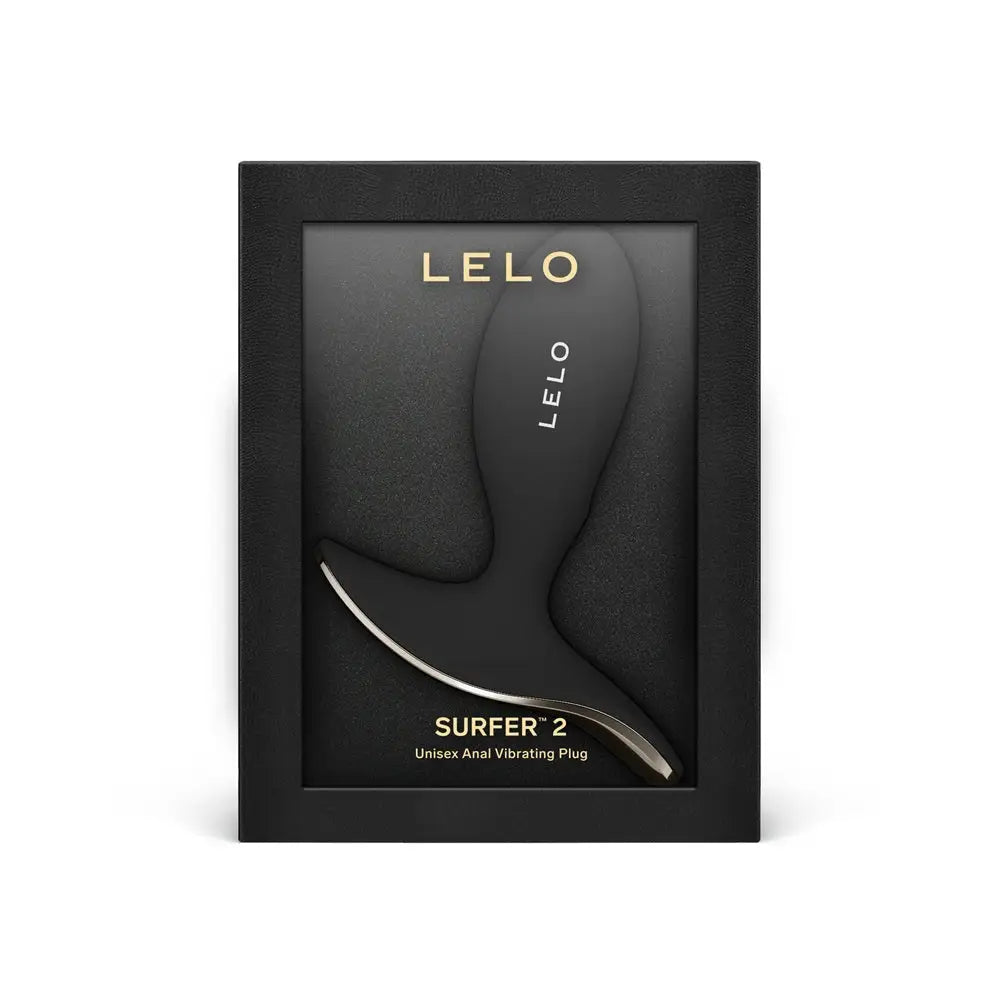 Lelo Surfer 2 Unisex Anal Vibrating Plug Black - Save 20% - Dildos United Kingdom Stoke-on-trent
