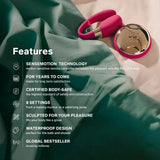 Lelo Tiani 3 Couples Massager Cerise - Lelo - Fast Shipping - Sex Toys United Kingdom Stoke-on-trent