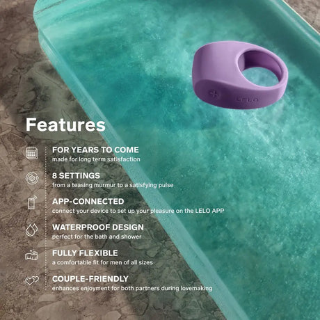 Lelo Tor 3 App Controlled Cock Ring Black Lelo Fast Shipping United Kingdom Stoke on Trent