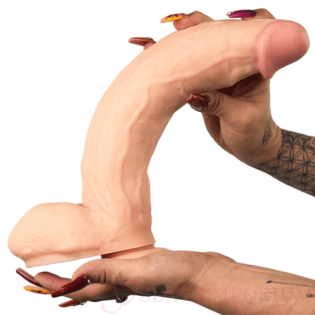 Long Texas Bbq 12 Inch Large Dildo Flesh - Save 20%