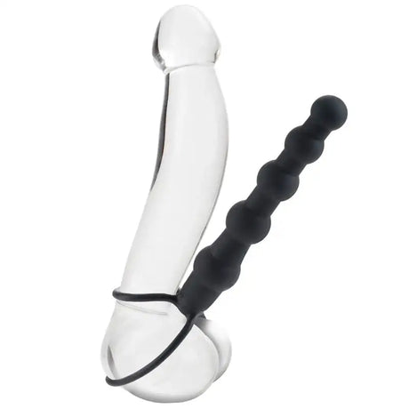 Love Rider Beaded Dual Black Penetrator - Save 25% - Fast Shipping - Dildo United Kingdom Stoke-on-trent