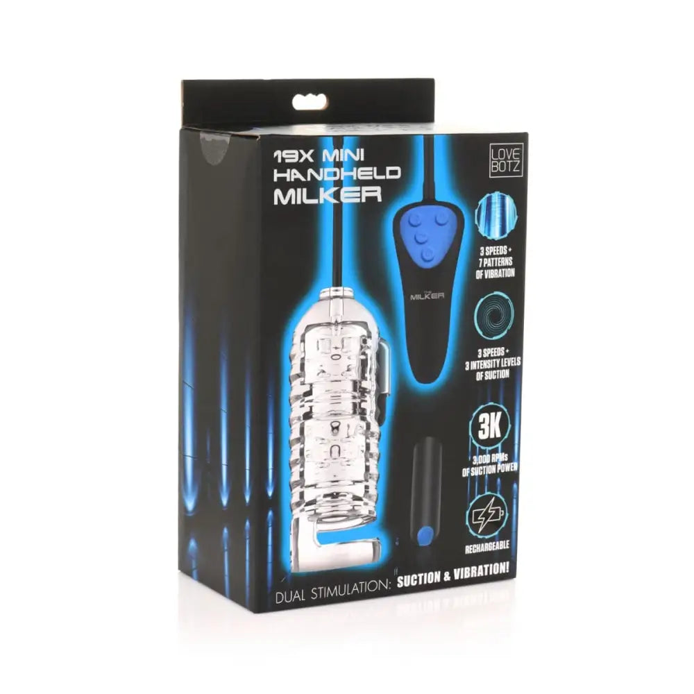 Lovebotz Mini Handheld Milker Suction Masturbator Clear - Sex Toys - Save 30% - Fast - Sale United Kingdom Stoke-on-trent