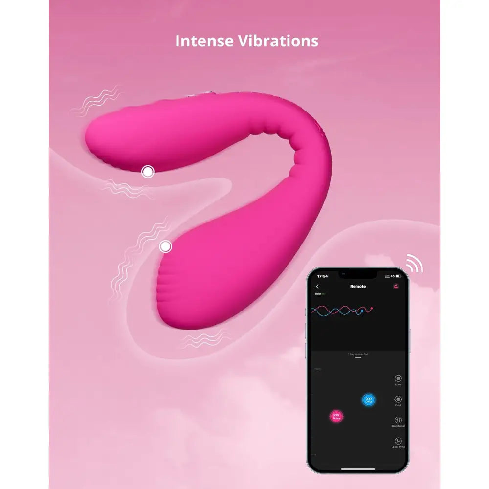 Lovense Dolce (previously Quake) – App-controlled Couples Vibrator (dual Stim) - Save 15% - Lovense App Control Dual Clit & G-spot