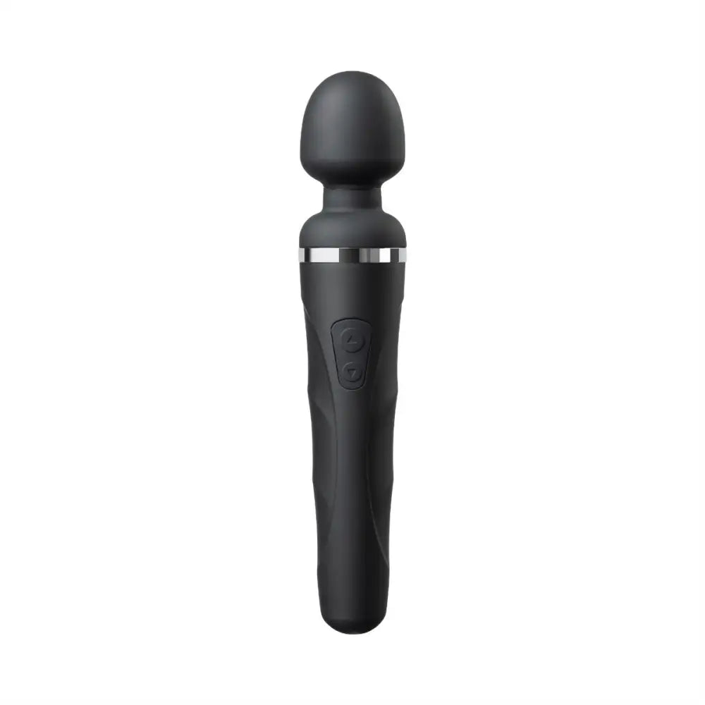Lovense Domi 2 – App-controlled Mini Wand Vibrator (black) - Save 30% - Lovense App Control Powerful External Stimulation - United Kingdom