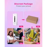 Lovense Domi 2 – App-controlled Mini Wand Vibrator (black) - Save 30% - Lovense App Control Powerful External Stimulation - United Kingdom