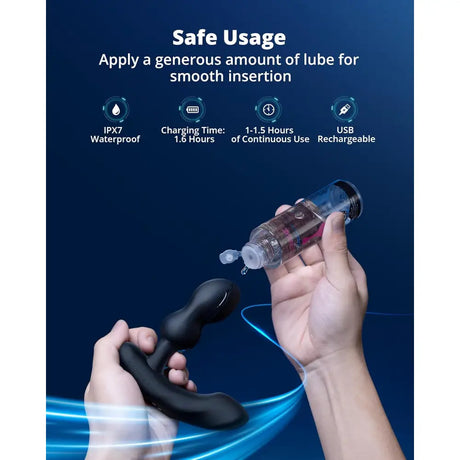 Lovense Edge 2 – App-controlled Prostate Massager with Dual Motors - Save 30% - Sex Toy Uk - Anal Vibrators United Kingdom Stoke-on-trent