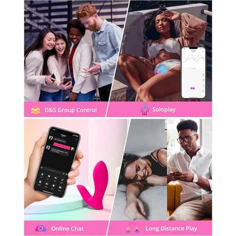 Lovense Flexer Wearable Butterfly Vibrator – App Controlled 3-in-1 Sex Toy - Save 15% - App-controlled Uk - United Kingdom Stoke-on-trent