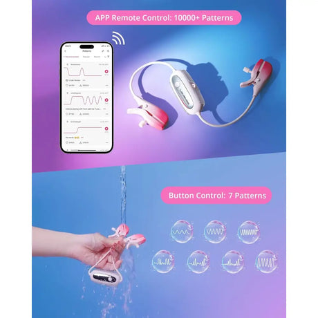 Lovense Gemini Adjustable Vibrating Nipple Clamps – App Controlled Sex Toy - Save 10% - App-controlled Uk - Sale United Kingdom