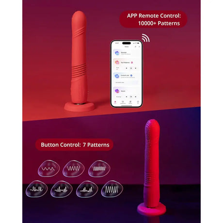 Lovense Gravity Thrusting & Vibrating Dildo – App Controlled Sex Toy - Save 20% - App-controlled Uk - Vibrator United Kingdom Stoke-on-trent
