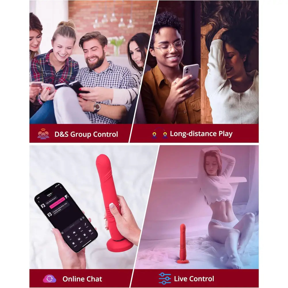 Lovense Gravity Thrusting & Vibrating Dildo – App Controlled Sex Toy - Save 20% - App-controlled Uk - Vibrator United Kingdom Stoke-on-trent