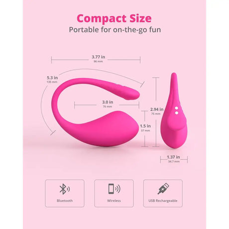 Lovense Lush 3 Wearable Vibrating Egg – App Controlled Sex Toy - Save 25% - App-controlled Uk - Vibrator United Kingdom Stoke-on-trent