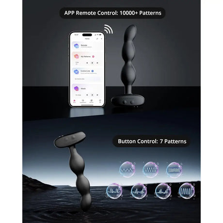 Lovense Ridge Rotating & Vibrating Anal Beads – App Controlled Sex Toy - Save 10% - Uk - Dildos United Kingdom Stoke-on-trent
