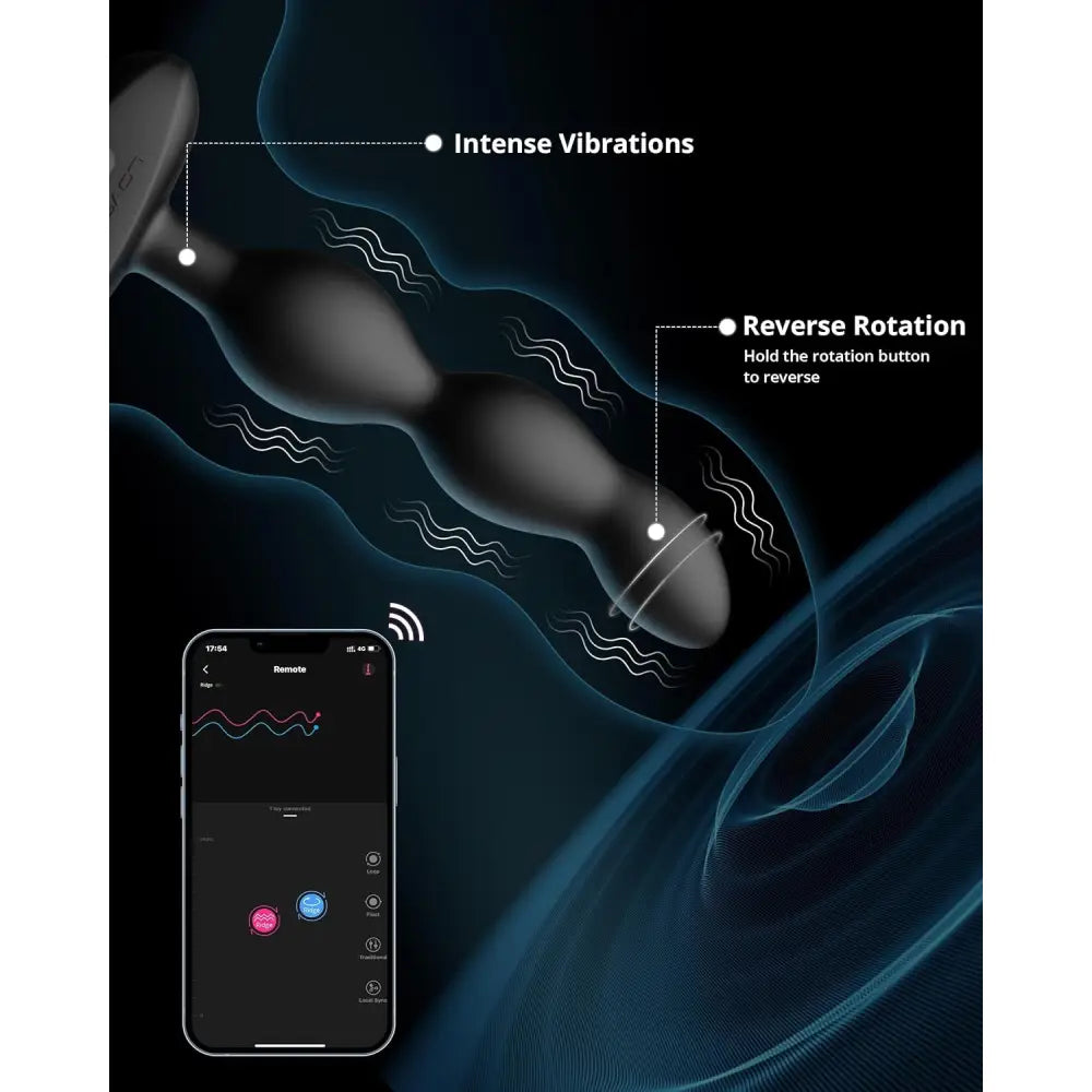 Lovense Ridge Rotating & Vibrating Anal Beads – App Controlled Sex Toy - Save 10% - Uk - Dildos United Kingdom Stoke-on-trent
