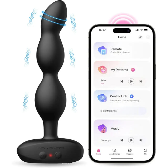 Lovense Ridge Rotating & Vibrating Anal Beads – App Controlled Sex Toy - Save 10% - Uk - Dildos United Kingdom Stoke-on-trent