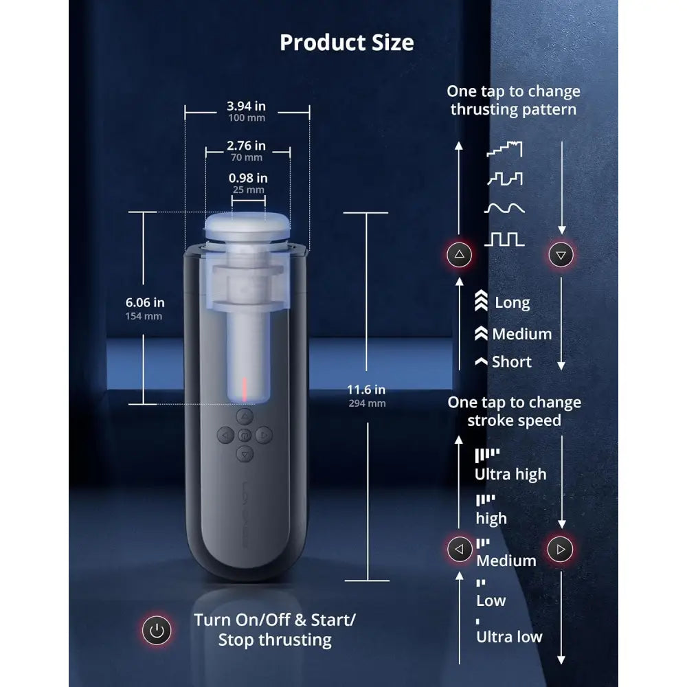 Lovense Solace Automatic Thrusting Male Masturbator with Desk Mount - Save 20% - Hands-free Sex Toy Uk - Sale United Kingdom Stoke-on-trent