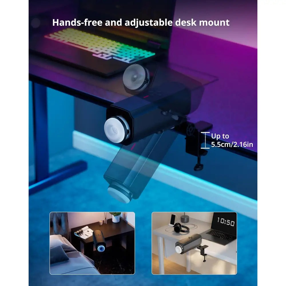 Lovense Solace Automatic Thrusting Male Masturbator with Desk Mount - Save 20% - Hands-free Sex Toy Uk - Sale United Kingdom Stoke-on-trent